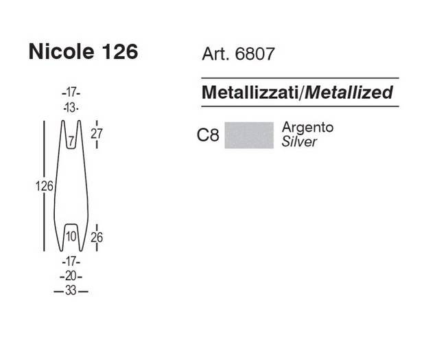 Pflanzgefäße NICOLE 126 in silbermetallic
							